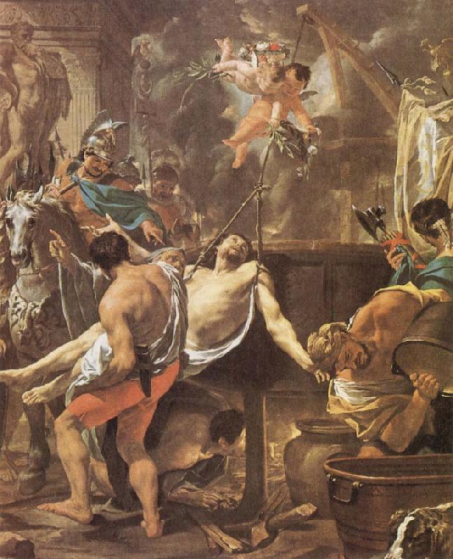 Brun, Charles Le The Martyrdom of St John the Evangelisth at the Porta Latina